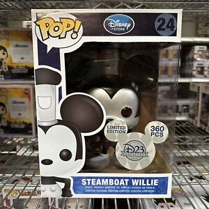 Steamboat Willie 24 D23 Funko Pop! Vinyl & Mickey Mouse 9” 360PCS Exclusive