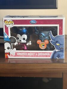 Funko Pop! Sorcerer Metallic Mickey and Chernabog 2012 SDCC LE 480 PCS