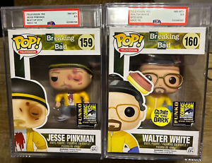 Funko Pop Walter White Funko Pop! Jesse Pinkman Beat Up 2014 SDCC 2500LE PSA 8.5