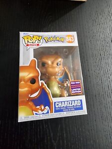 Rare Unreleased Pokemon Funko Pop Metallic Charizard Wondrous Con 2022 843