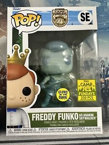 SDCC RARE 250 PCS Funko Pop Freddy Funko As Anakin Skywalker Glow In The Dark