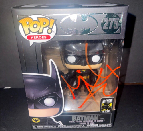 Michael Keaton Batman Bruce Wayne Autographed Signed Funko Pop 275 Beckett