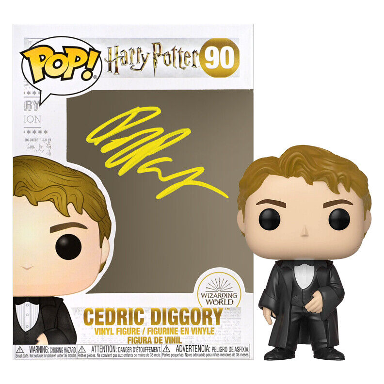 Robert Pattinson Autographed Harry Potter Cedric Diggory Pop Vinyl Figure #90