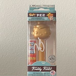 Funko POP! PEZ Dispenser Freddy Funko Gold LE 50 RARE  2018