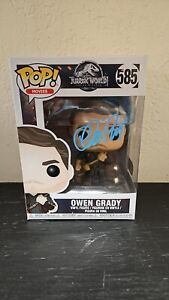 Funko Pop! Jurassic World Fallen Kingdom Owen Grady signed Chris Pratt SWAU Holo