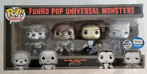 Funko Grail Universal Monsters Gemini Exclusive Metallic 4 pack NEW MIB