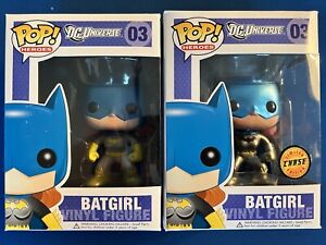 Funko Pop Heroes DC Batgirl #03/Batgirl #03 Black Bat Symbol Metallic Chase