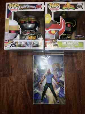 Funko Pop Power Rangers Black and Gold Megazord Morphicon Exclusive Tigerzord