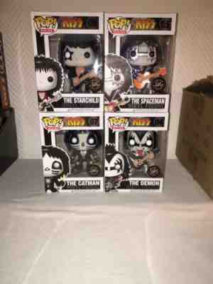 Kiss - chase glow in the dark funko pop set Ace , Peter and Paul