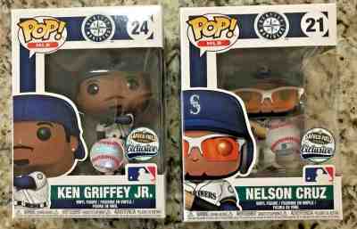 Funko Pop  Seattle Mariners  Ken Griffey Jr. & Nelson Cruz SET OF 2