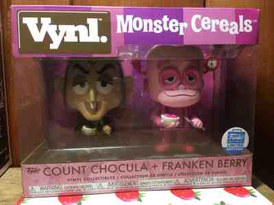 Funko Shop exlusive Vynl Monster Cereals 2-pack Count Chocula and Franken Berry