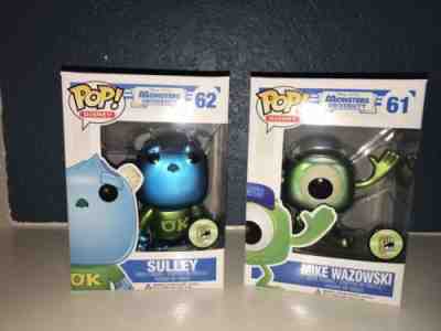 Funko Pop  Mike Wazowski Sulley Metallic Sdcc  Monsters University