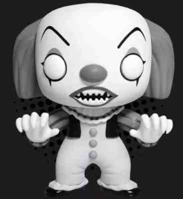 Rhode Island Cc Excl IT (1990) PENNYWISE #55 BLACK & WHITE FUNKO POP! Preorder