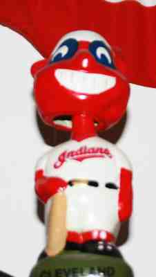 BOBBLEHEAD BOBBLE HEAD MASCOT NODDER CLEVELAND INDIANS CHIEF HEAD TEI 1996