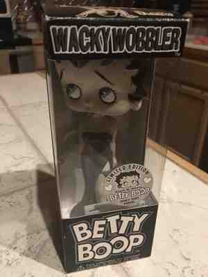 BETTY BOOP Black & White Wacky Wobbler Bobblehead By Funko Inc. Only 3,000 Made.