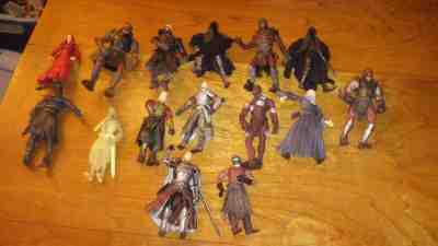 Lord of the Rings movies figure lot 2001-2005 Gandalf Orcs