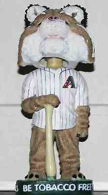 BOBBLEHEAD BOBBLE 2003 MASCOT CHARACTER NODDER ARIZONA DIAMONDBACK BAXTER DBACKS