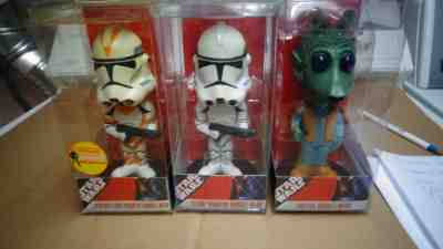 FUNKO STAR WARS WACKY WOBBLERS (SERIES 1 2007 )AND( SERIES 2 2008)LOT VERY RARE!