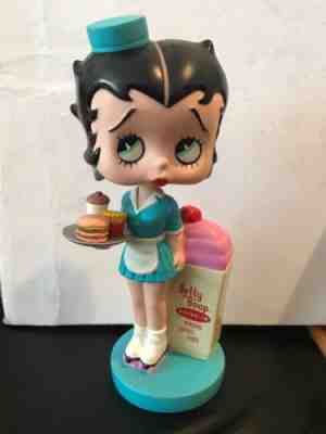 Betty Boop Drive-In Waitress FUNKO 2008 Wacky Wobbler Bobble Head-RARE ONE