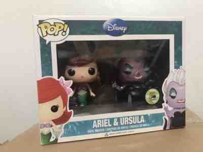 Funko Pop DISNEY LITTLE MERMAID ARIEL & URSULA SET SDCC 2013 LE 480 COMIC CON