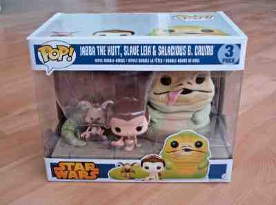 Funko Pop Star Wars JABBA THE HUTT Slave Leia Salacious B Crumb 3 Pack Walmart