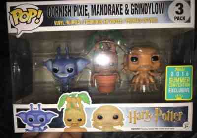 Cornish Pixie, Mandrake & Grindylow - Newt- Harry Potter -SDCC 2016 Funko Pop