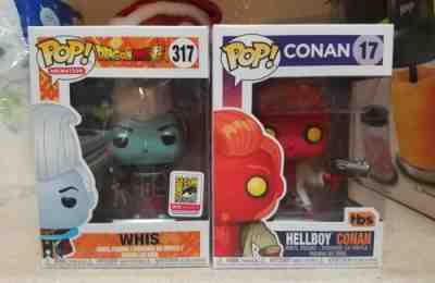 2018 SDCC FUNKO POP FUNIMATION Metallic Whis Conan Hellboy