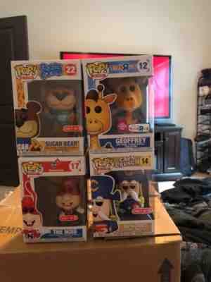 Funko Pop Ad Icons  Set - Noid Sugar Bear Cap’n Crunch GEOFFREY THE GIRAFFE