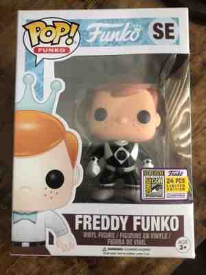 Funko POP Freddy Funko Black Power Ranger SDCC 2017 Funko Fundays