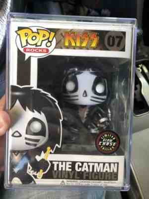 RARE Funko POP KISS Peter Criss The Catman Glow in the Dark 