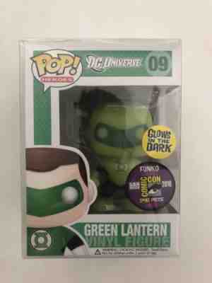 Funko Pop Green Lantern SDCC 2010 Glow In The Dark LE 240 Pieces