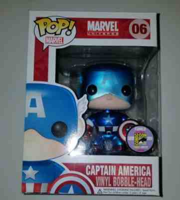 SDCC 2011 Metallic Captain America Funko Pop LE 480