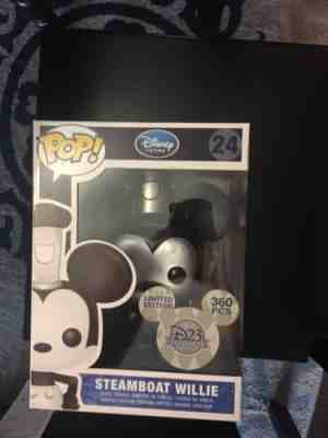 D23 2011 9 Inch Metallic Steamboat Willie Funko Pop (LE 360)