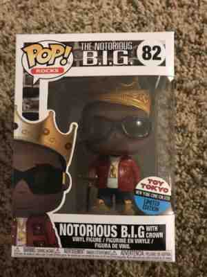 NYCC 2018 FUNKO POP! SHARED EXCLUSIVE NOTORIOUS B.I.G. BIGGIE CROWN #82 ToyTokyo