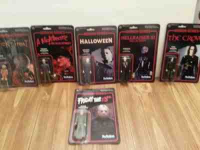 FUNKO REACTION HALLOWEEN MICHAEL MYERS JASON VOORHEES FREDDY KRUEGER PINHEAD