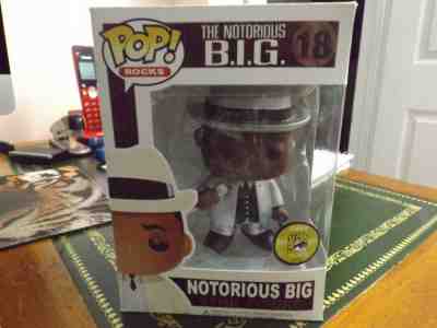 CUSTOM Notorious B.I.G.Metallic Funko Pop Rocks #18 Biggy Smalls, 2011 Vaulted