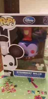 Funko Pop! Very Rare 1/250 Steamboat Willie Mickey Mouse #24- 9