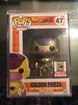 Funko Pop! Dragon Ball Z Resurrection F Golden Frieza SDCC 2015 Rare Sticker