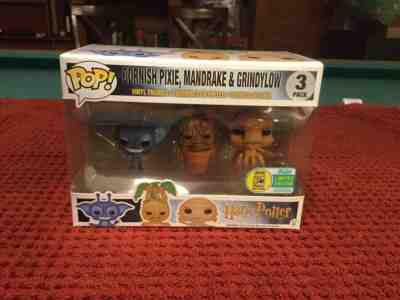 Funko Pop SDCC 2016 Exc. Harry Potter Cornish Pixie, Mandrake, and Grindylow