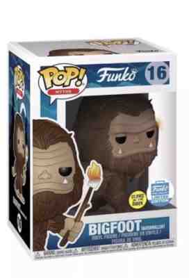 Pop Myths: Bigfoot With Glow Marshmellow Stick Funko Pop Exclusive 