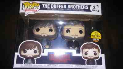 Hot Topic Exclusive The Duffer Brothers Funko Pop 2 pack Stranger Things LE 2000