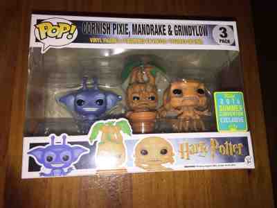 2016 Funko Pop CORNISH PIXIE MANDRAKE GRINDYLOW Harry Potter Series