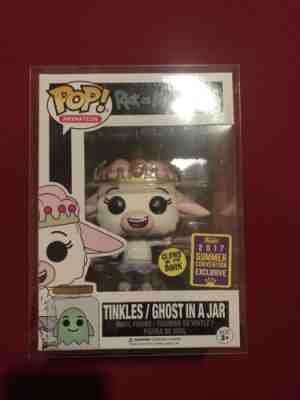 Funko Pop 2017 SDCC Animation: #256 Rick And Morty Tinkles Ghost In A Jar Glow