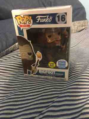 Bigfoot With Flaming Marshmallow Funko Shop Exclusive Pop! GITD Limited Edition