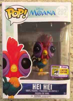 Funko Pop Disney Moana 292 Hei Hei 2017 SDCC Exclusive, New In Unopened Box