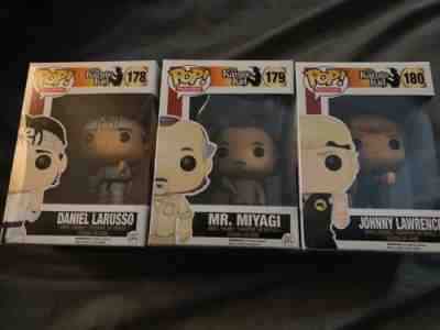 Funko Pop Tv The Karate Kid Daniel Larusso #178 (Vaulted) #179 And #180 Set of 3