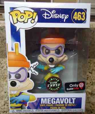 Funko Pop! DISNEY DARKWING DUCK MEGAVOLT GLOW CHASE 463 GAMESTOP EXCLUSIVE VHTF