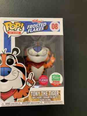 Exclusive Funko POP Ad Icons Frosted Flakes TONY THE TIGER FLOCKED Limited 2000!