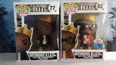 Funko Pop Notorious BIG w/ Crown BIGGIE SMALLS 82 NYCC Toy Tokyo exclusive New