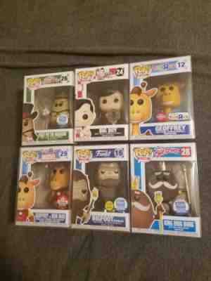 Funko Pop AD Icon Exclusive Lot Geoffrey King Ding Dong Bigfoot Fruite Pie 